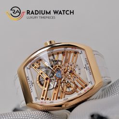 Franck Muller V45 Rose Gold Skeleton 7 Days