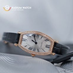 Cartier Tonneau 18k Rose Gold Original Diamond
